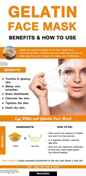 Mascarilla facial de gelatina para las arrugas: 6 recetas de eficacia probada