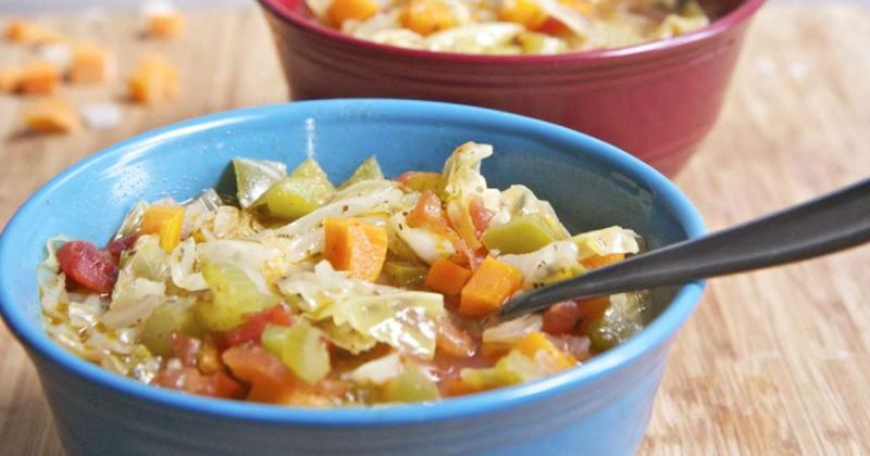 2. 3. Dieta de la sopa de pollo y verduras