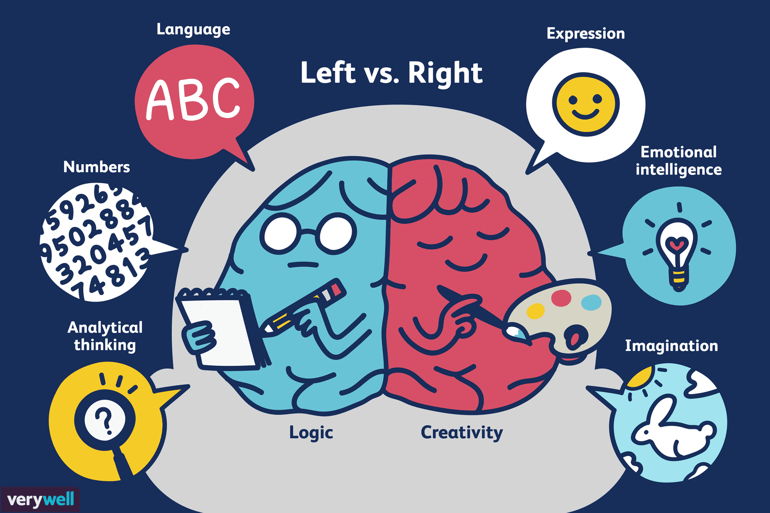 Test: qué hemisferio cerebral está más desarrollado: 12 formas de determinarlo