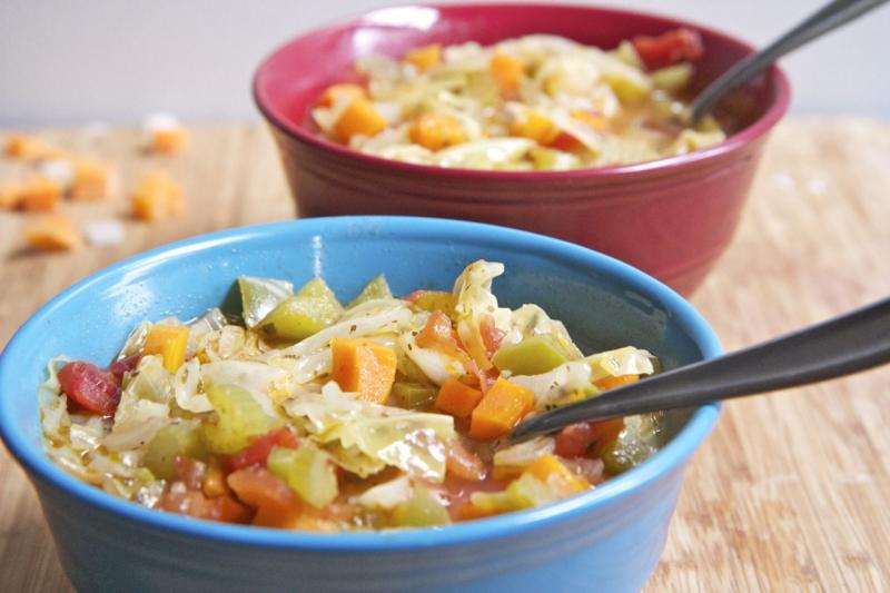 Sopa de manzana y zanahoria