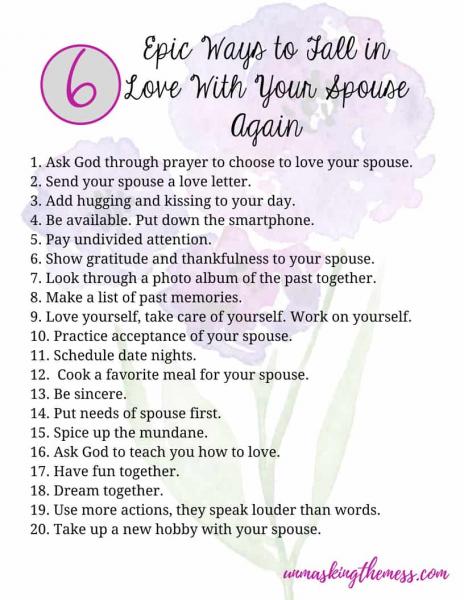 6 maneiras (e motivos) de se apaixonar novamente por seu marido