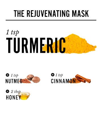 Máscaras rejuvenescedoras exclusivas de cúrcuma: receitas