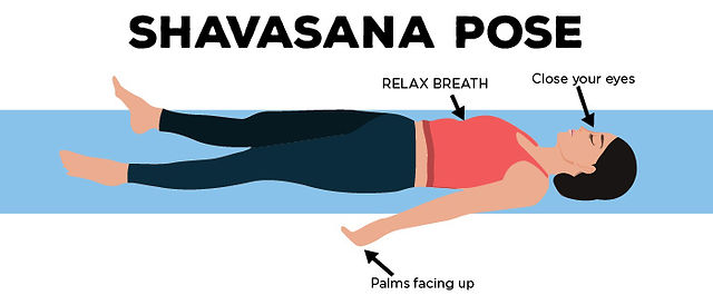 Shavasana antes de ir para a cama